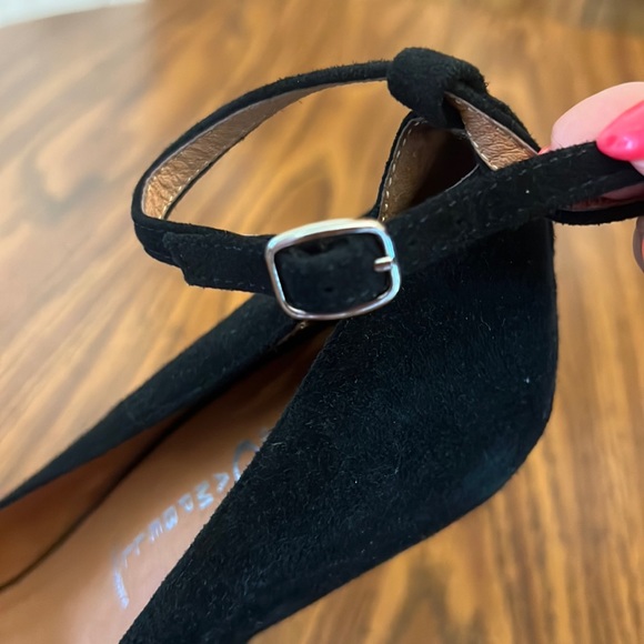 CJeffery Campbell dayzz Suede Platform Curved Heel Adjustable Strap Pumps Heels - Picture 10 of 16